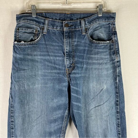 Levi's Jeans Men's Blue 550 Relaxed Fit Straight Leg Cotton 5 Pockets 34x34 - Picture 3 of 13